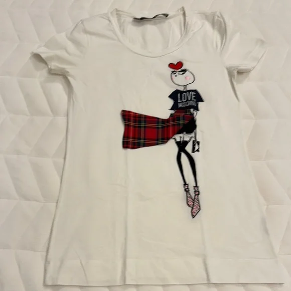LOVE Moschino T-shirt Size 38 (US 2) - Picture 2 of 4